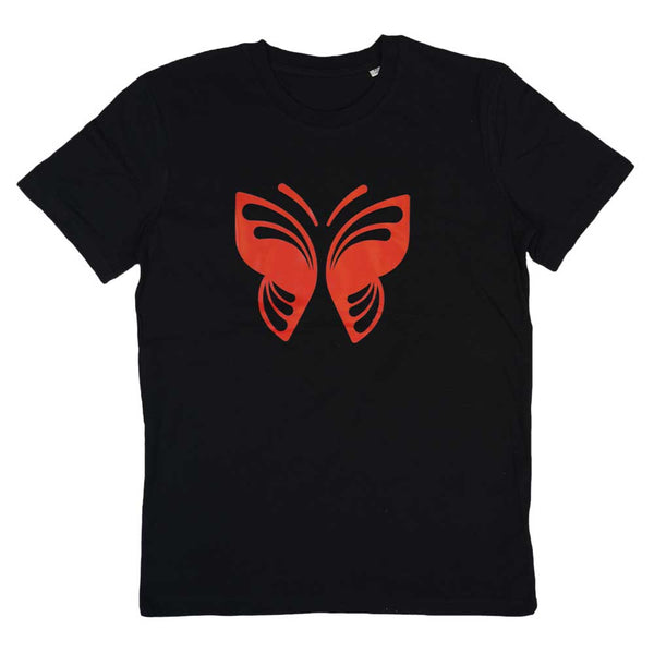 Vlinder T-Shirt Zwart